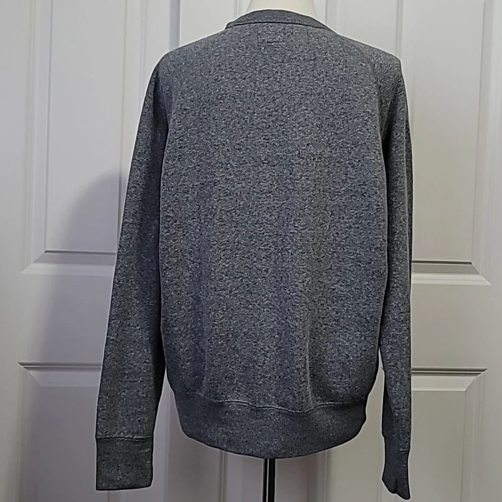 CHAMPION MEDIUM GREY COMFY COZY ATHLETIC APPAREL CREWNECK PULLOVER SWEATSHIRT - Picture 2 of 16